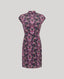 Pink butterfly print midi dress