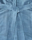 Close-up of a blue fabric with a belt