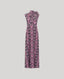 Butterfly patterned dress on a light gray background