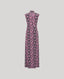 Butterfly patterned dress on a light gray background