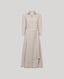 Beige Linen Shirt Dress