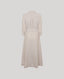 Back of Beige Linen Shirt Dress