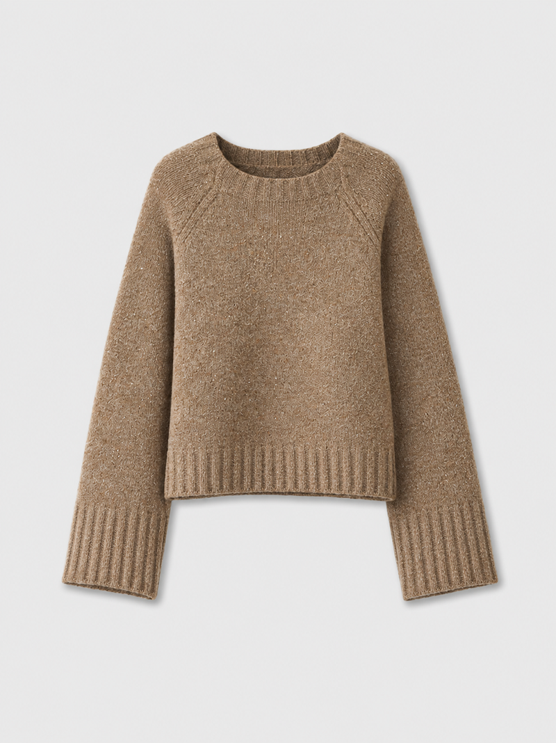 100% Merino Wool Oversize Cropped Knit