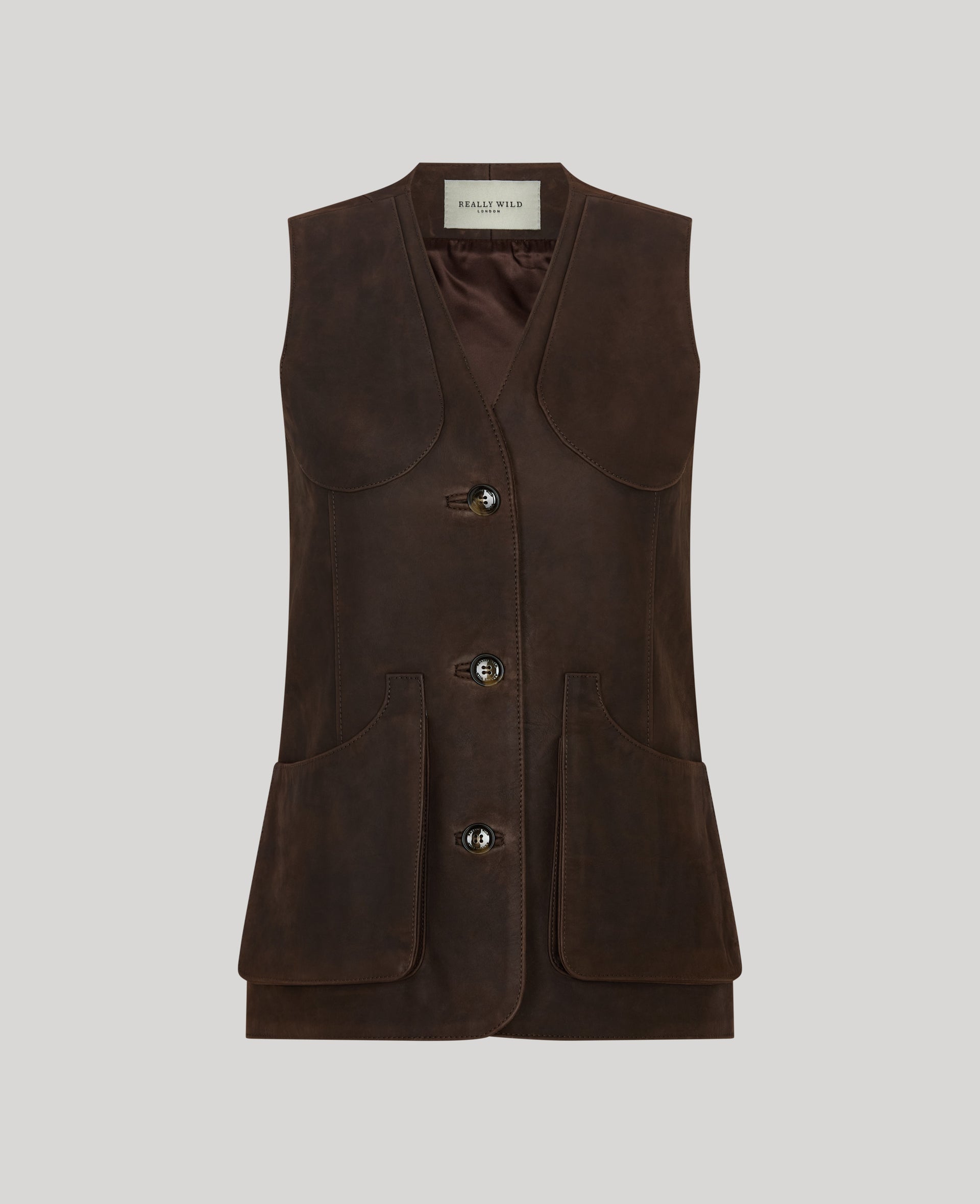 Gloucestershire Nubuck Leather Waistcoat