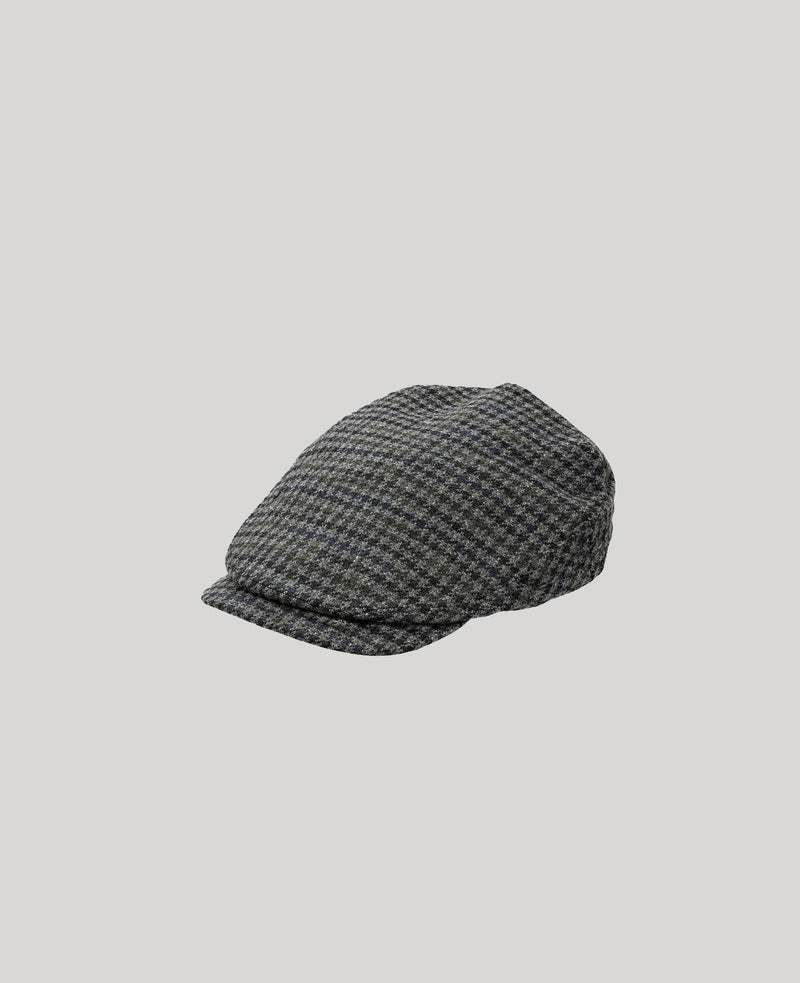 Hadham Houndstooth Flat Cap