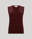 100% Lambswool Ribbed Round Neck Tank