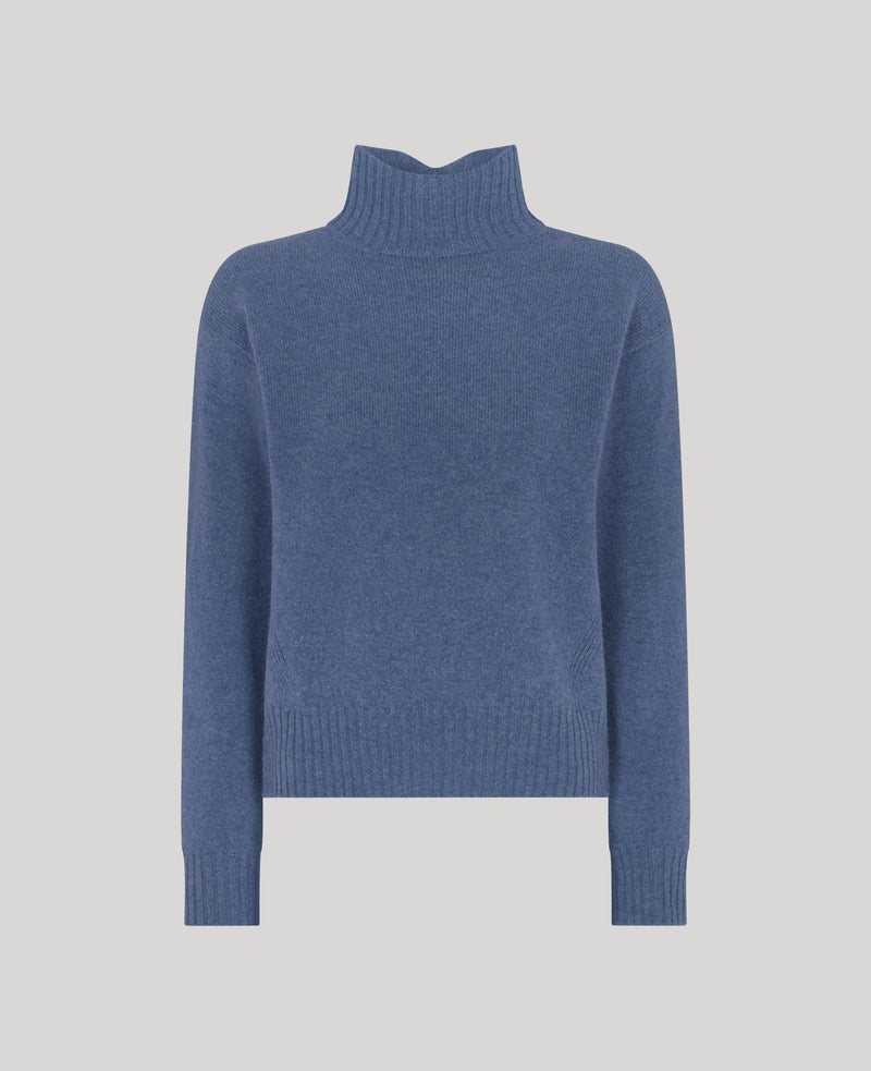 Lambswool High-Neck Sweater