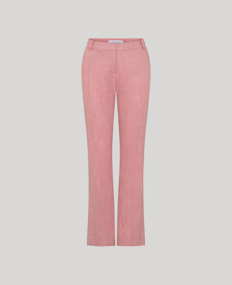 Meryl Pink Linen Trousers