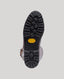 Close-up of a boot sole on a light gray background