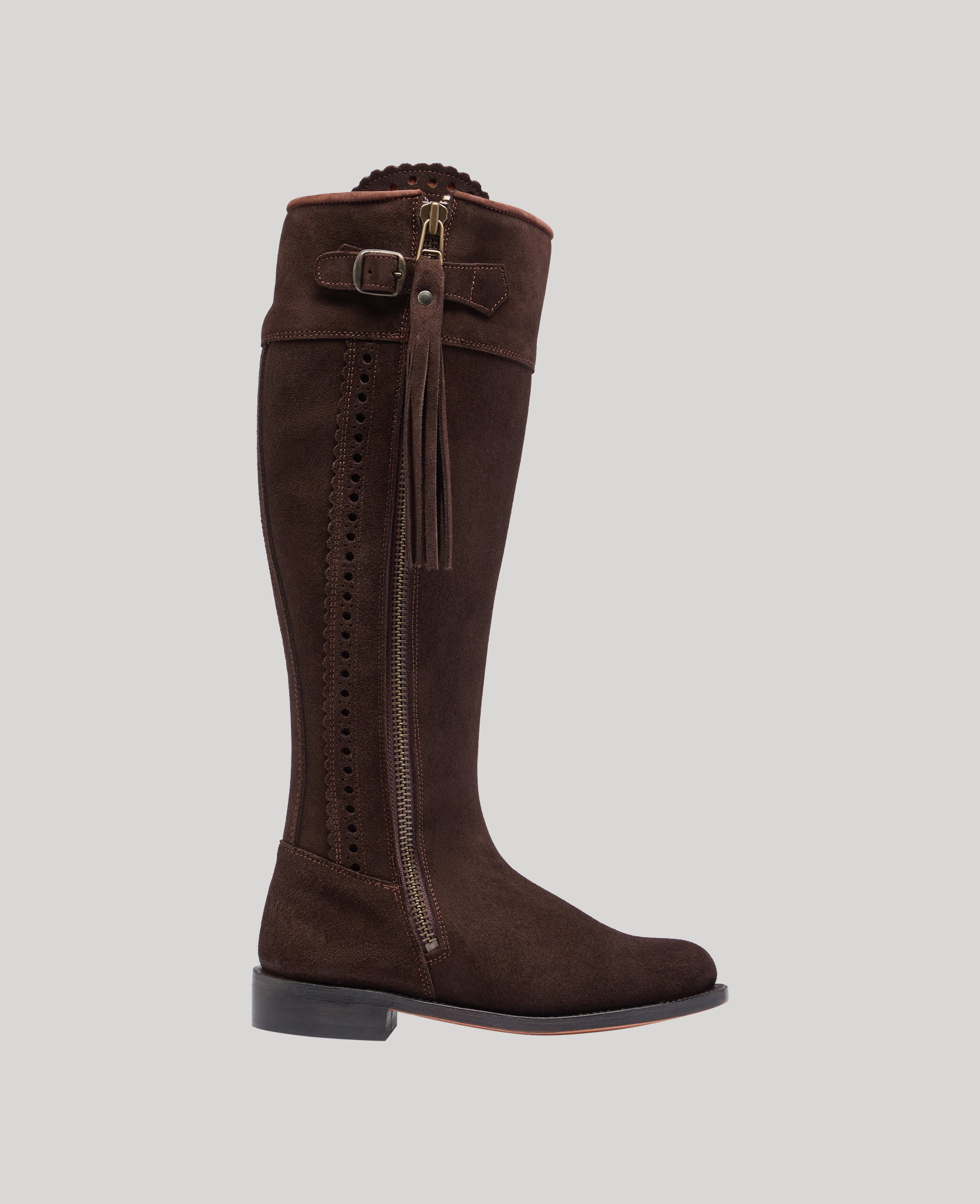 Wide Fit Suede Spanish Boots