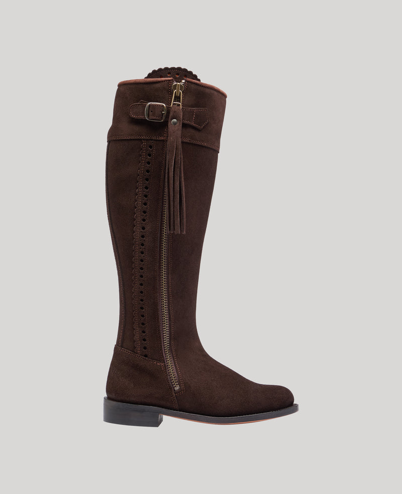 Wide Fit Suede Spanish Boots