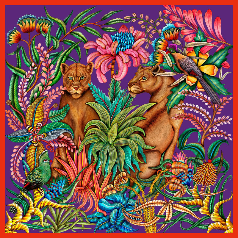 Ardmore - Phinda Pride 100% Silk Scarf - Large