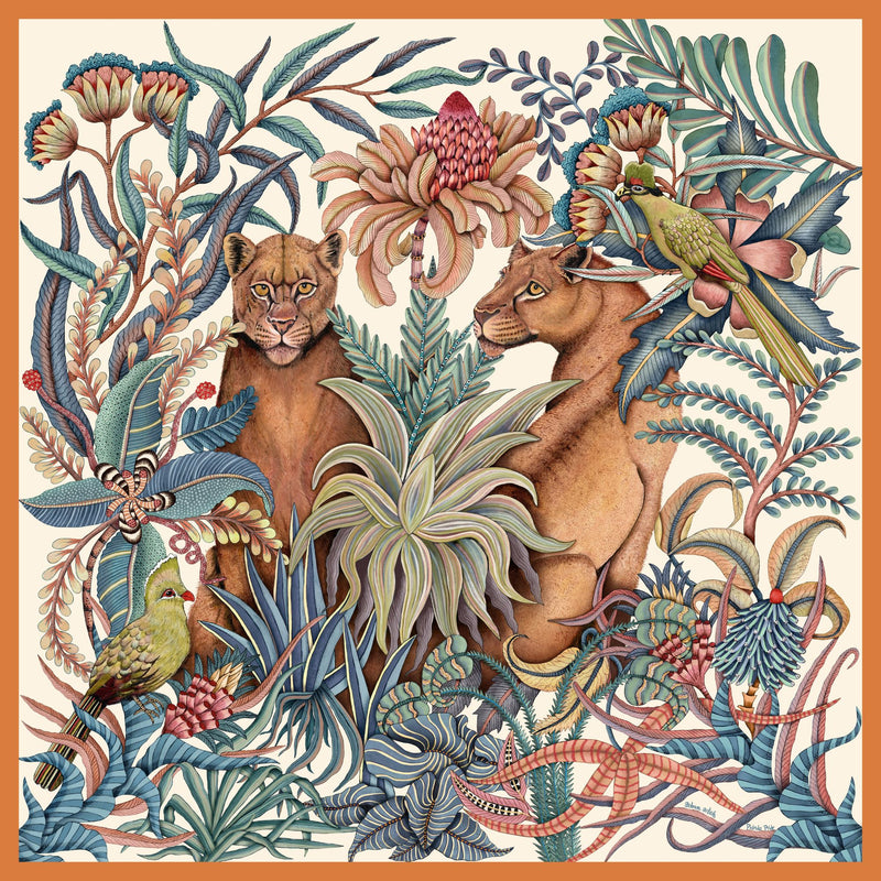 Ardmore - Phinda Pride 100% Silk Scarf - Large