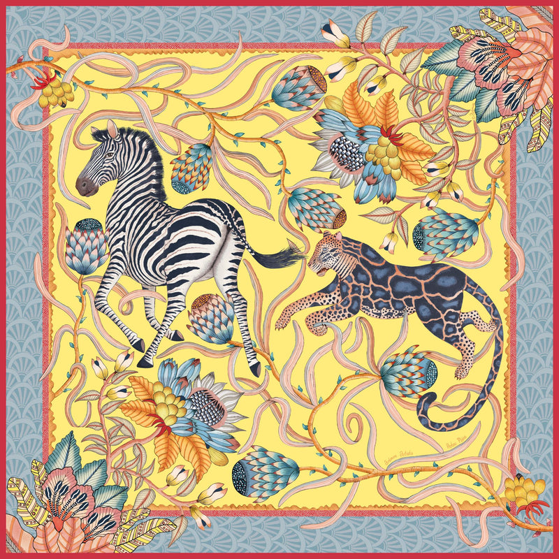 Ardmore - Protea Plains 100% Silk Scarf - Large