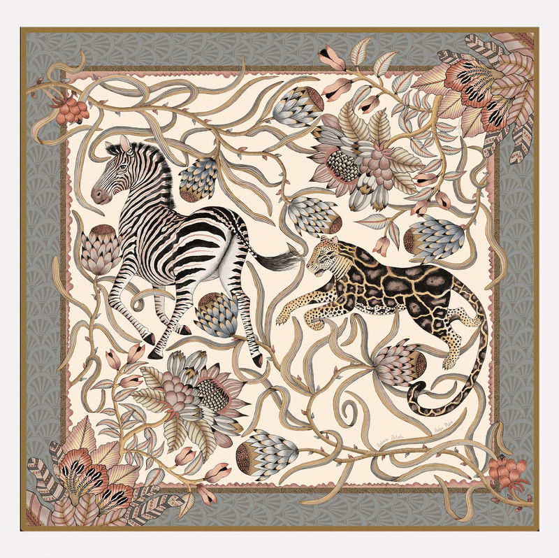 Ardmore - Protea Plains 100% Silk Scarf - Large