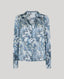 Peacock Silk Open Neck Shirt