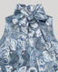 Peacock Silk Tie Neck Blouse