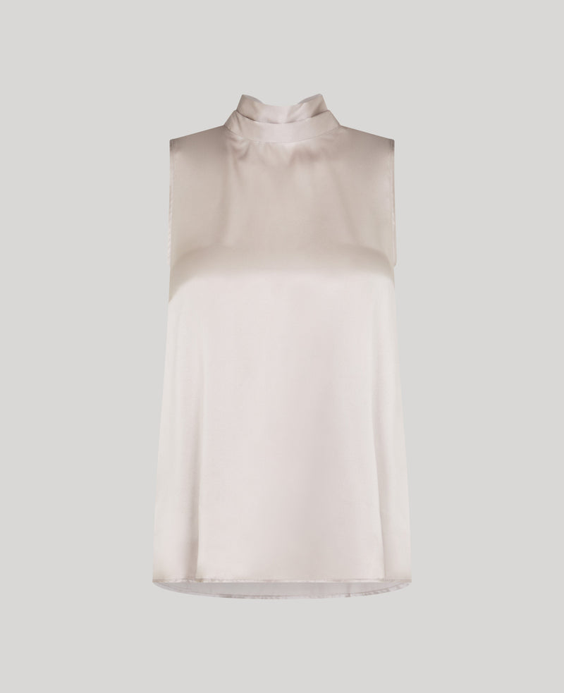 Cadogan Silk Tie Neck Blouse