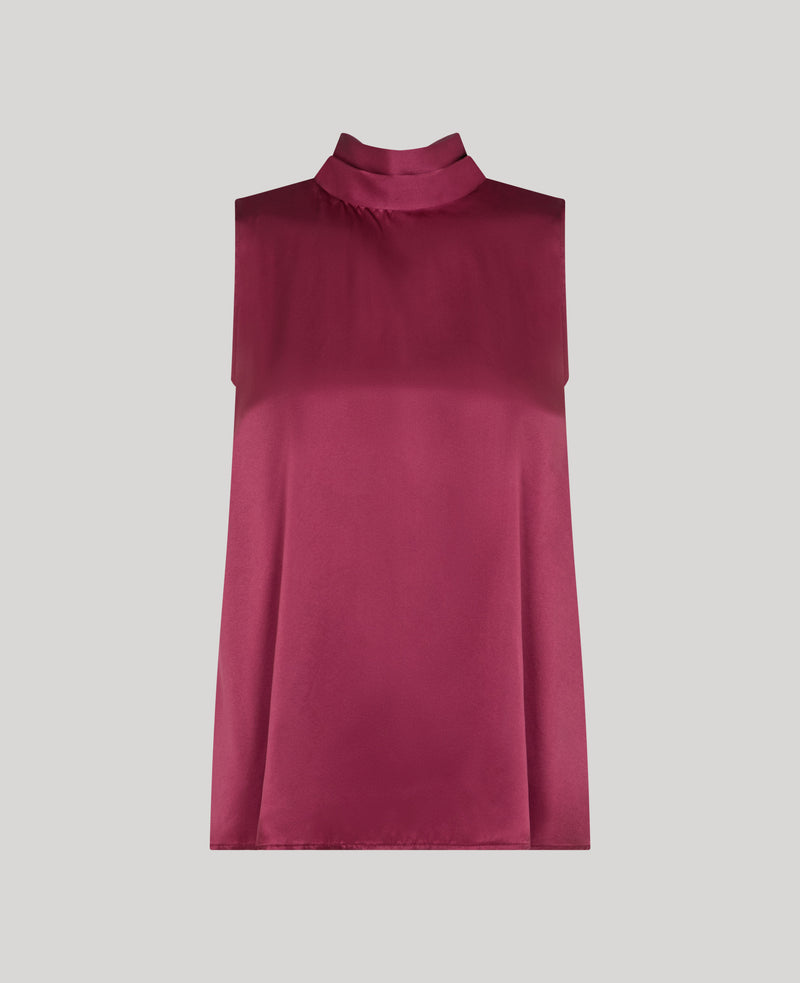 Cadogan Silk Tie Neck Blouse