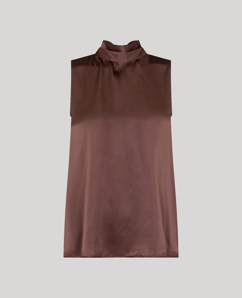 Cadogan Silk Tie Neck Blouse