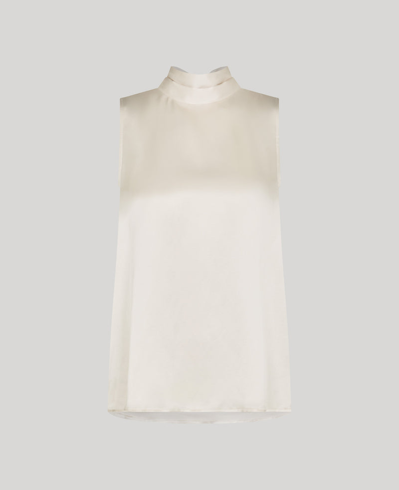 Cadogan Silk Tie Neck Blouse