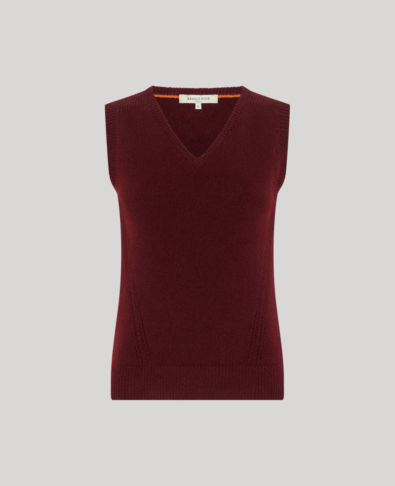 Lambswool V-neck Tank