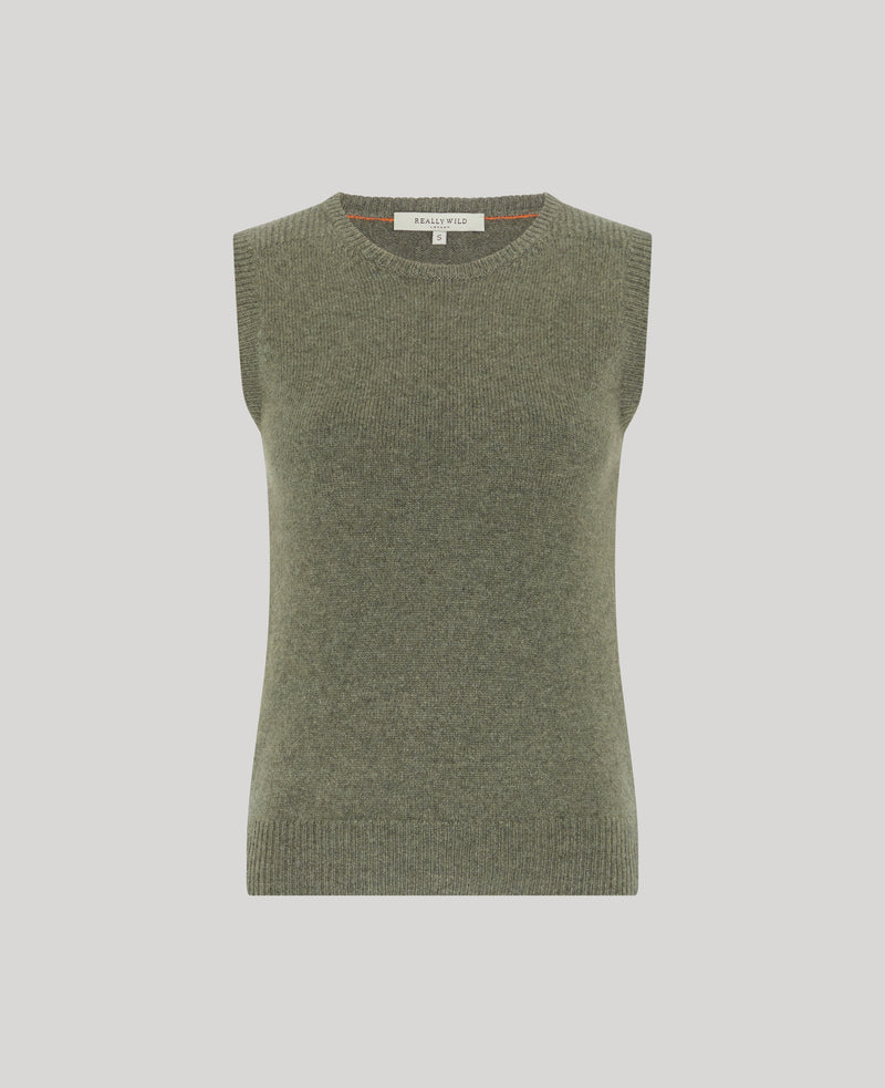 Lambswool Round Neck Tank