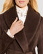 Bianca Merino Wool Mid Length Slim Wrap Coat