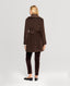 Bianca Merino Wool Mid Length Slim Wrap Coat