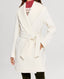 Bianca Merino Wool Mid Length Slim Wrap Coat