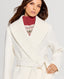 Bianca Merino Wool Mid Length Slim Wrap Coat