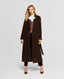 Bianca Merino Wool Long Slim Wrap Coat