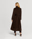 Bianca Merino Wool Long Slim Wrap Coat