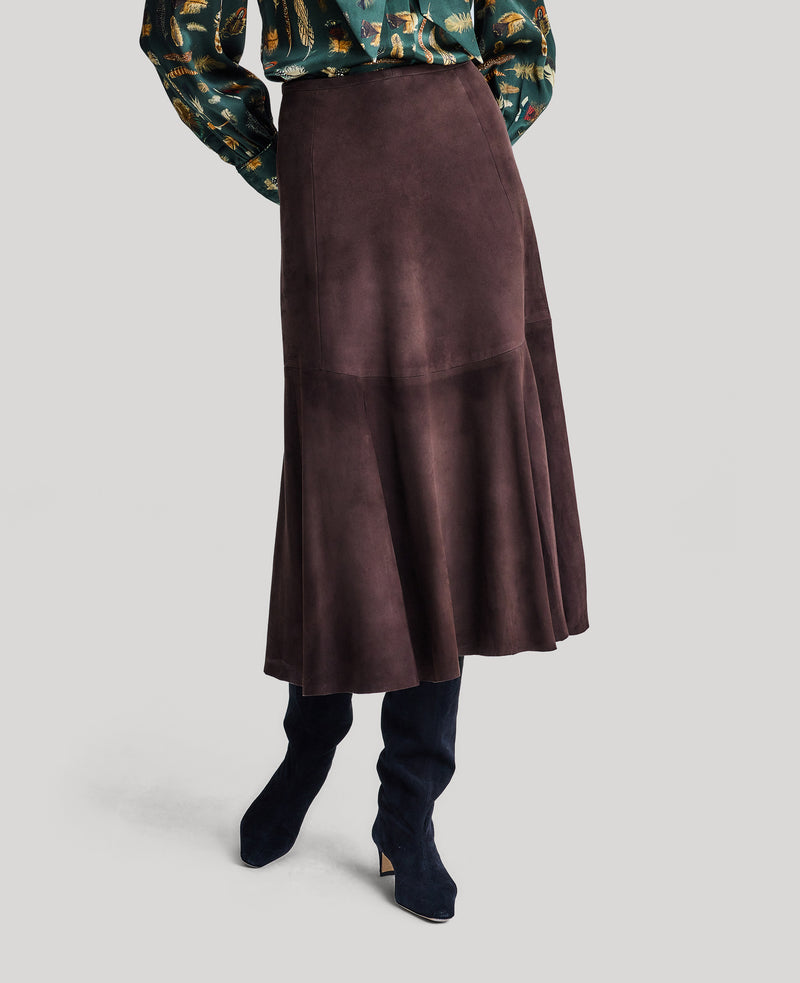Suede Flippy Skirt