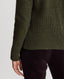 Kinalba Lambswool Ribbed Round Neck Sweater with Alcantara Patches