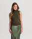 Madeline Cashmere Roll Neck Tank