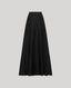 Black skirt on a light gray background