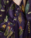 Plumage Feather Print Silk Open Neck Shirt