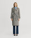 Chelsea Wool Check Trench Coat
