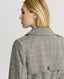 Chelsea Wool Check Trench Coat