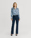 Peacock Silk Open Neck Shirt