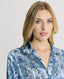 Peacock Silk Open Neck Shirt