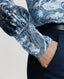 Peacock Silk Open Neck Shirt