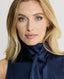 Cadogan Silk Tie Neck Blouse