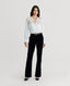 Daphne Open Neck Shirt In Winter Ivory