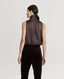 Cadogan Silk Tie Neck Blouse