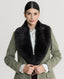 Katherine Lambswool Coat with Detachable Fur Collar