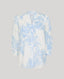 Blue floral cotton blouse 