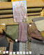 Collection of fabric swatches in various patterns and colors with a 'Really Wild London' leaflet.