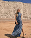 Thalia Tie Neck Silk Dress